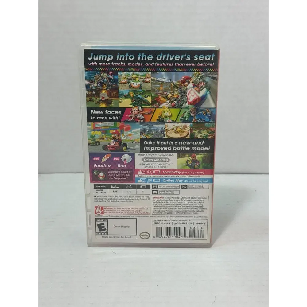 Replacement Case for MarioKart 8 Deluxe Nintendo Switch
